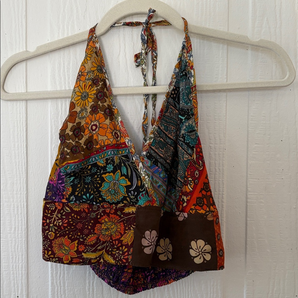 Euc Gardenbelle Shop Patch Work Patchwork Halter … - image 7